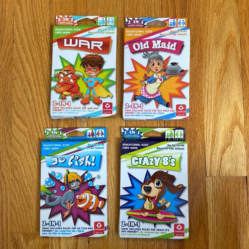 New 4 Sets of Card Games
